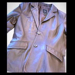 JLC New York Leather Jacket Brown